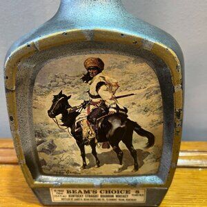 JIM BEAM Remington Indian Trapper Decanter Whiskey Bottle EMPTY FREE SHIPPING